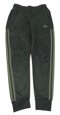 Tmavošedé sportovní kalhoty s logem Adidas