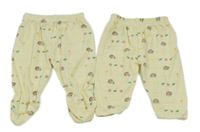 2x Žlté polodupky + tepláky s obrázkami