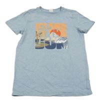 Světlemodré tričko s nápisem Hema