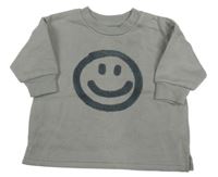 Sivá mikina so smajlíkom Primark