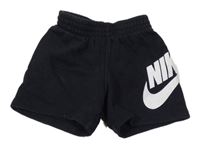 Čierne teplákové kraťasy s logom Nike