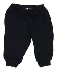 Čierne cuff tepláky H&M
