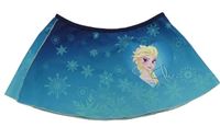 Modrozeleno-tmavomodrá plavková sukně s Elsou a vločkami Disney