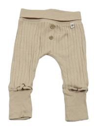 Béžové žebrované turecké tepláky s medvídkem F&F