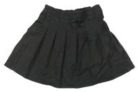 Tmavosivá skladaná sukňa George