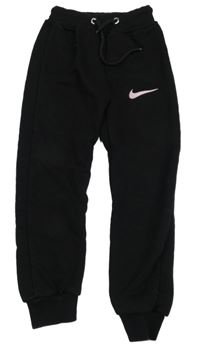 Čierne teplákové tepláky s logom Nike