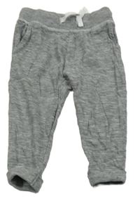 Tmavošedo-bílé melírované tepláky Next