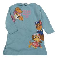 Modrošedé teplákové šaty s PAW PATROL H&M