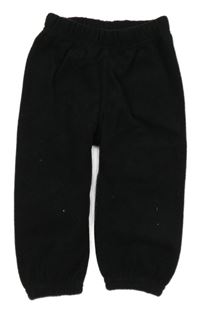 Čierne fleecové nohavice Topomini