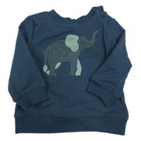 Tmavomodrá mikina so sloníkem MAX STUDIO