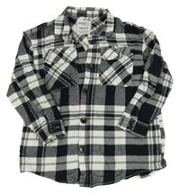 Černo-bílá kostkovaná halenka Page one young