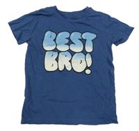 Tmavomodré tričko s nápisy St. Bernard