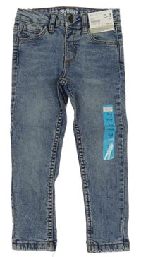 Nové - modré šisované skinny rifle Denim Co.