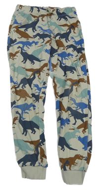 Světlebéžové tepláky s dinosaury H&M