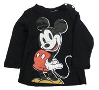 Černé triko s Mickeym Disney