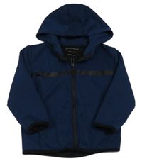 Tmavomodrá prepínaci mikina s pruhom a kapucňou zn. Primark