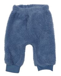 Tmavomodré chlupaté tepláky Ergee