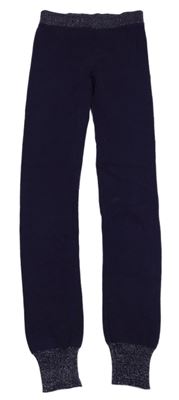 Fialové pletené legíny