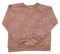 Staroružová kvetovaná mikina Primark