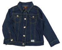 Tmavomodrá rifľová bunda