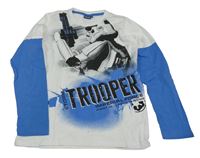 Bielo-modré tričko so Stormtrooperem - Star Wars
