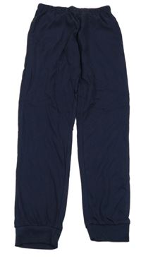 Tmavomodré pyžamové kalhoty