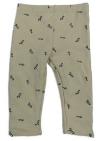 Béžové květované zateplené legíny Orchestra