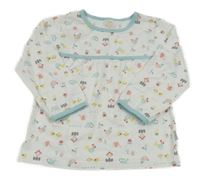 Biela tunika so slepicemi a konvemi Pusblu