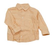 Meruňková melírovaná lněná košile Mayoral