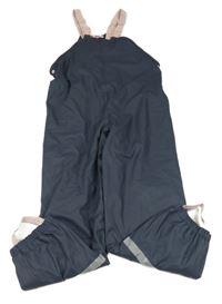 Tmavomodré nepromokavé zateplené laclové kalhoty