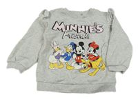 Sivá melírovaná mikina s Minnie a přáteli H&M