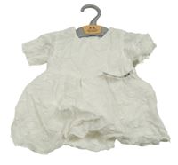 Nové - Bílé květované šaty s všitým body Dunnes