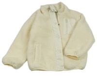 Nové - Krémová huňatá podšitá bunda Tu