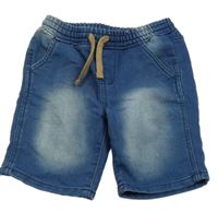 Tmavomodré teplákové riflové kraťasy Kiki&Koko