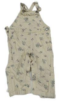 Béžové kvetované na traké rifle Next