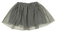 Sivá trblietavá tylová sukňa H&M