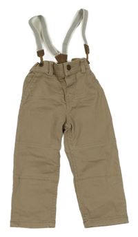 Hnedé rifle s trakami H&M