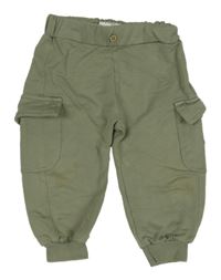 Khaki cargo tepláky Feetje