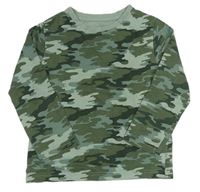 Khaki army pyžamové tričko F&F