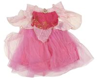 Kockovaným - Ružové tylové šaty s korunkou - princezná zn. Disney