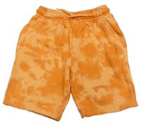 Oranžové vzorované teplákové kraťasy Primark