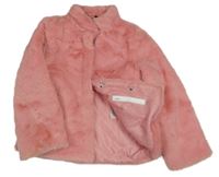 Ružová kožušinová podšitá bunda Y.F.K.