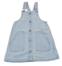 Světlemodré riflové propínací šaty s kapsami Next