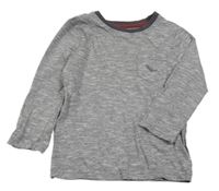 Sivé melírované tričko Nutmeg