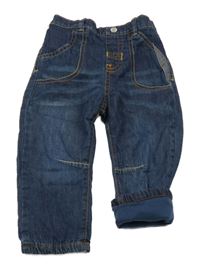 Tmavomodré podšité rifle George