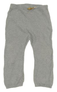 Sivé pletené tepláky H&M