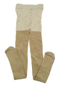 Zlaté třpytivé silonky 