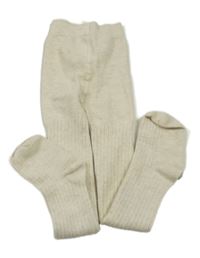 Smetanové žebrované punčocháče Primark