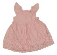 Svetloružové šaty s madeirou Topomini