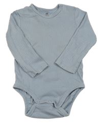 Svetlomodré rebrované body H&M